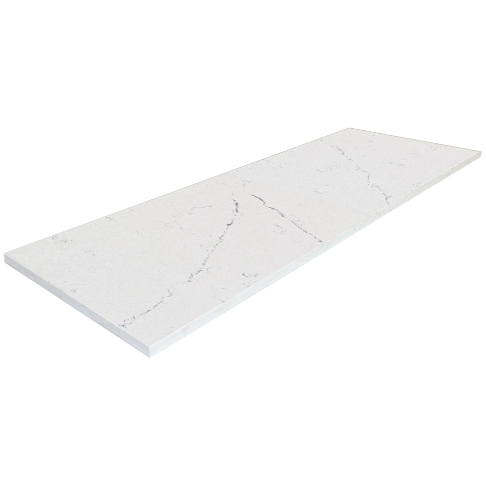 White quartz shower discount bench